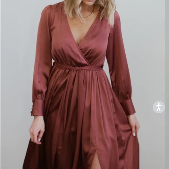 Baltic Born Dresses & Skirts - Baltic Born Jenna Dark Mauve Maxi Dress